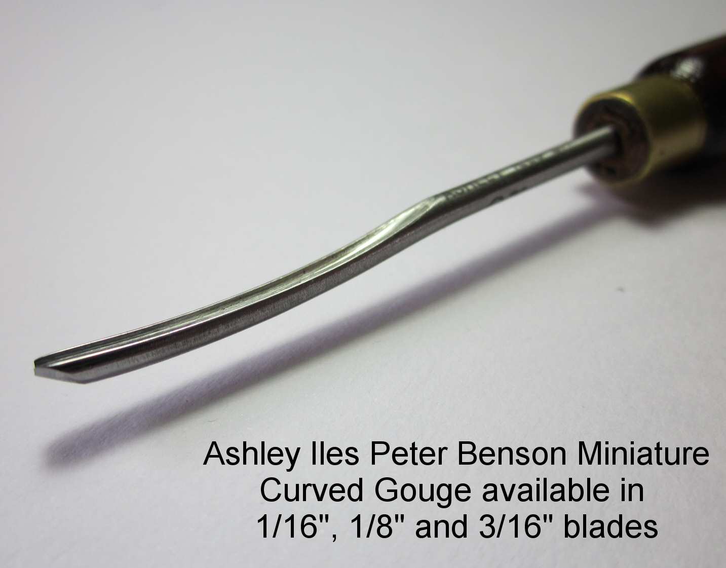 3/16" (4.5mm) Peter Benson Miniature Curved Gouge (Sweep 18)